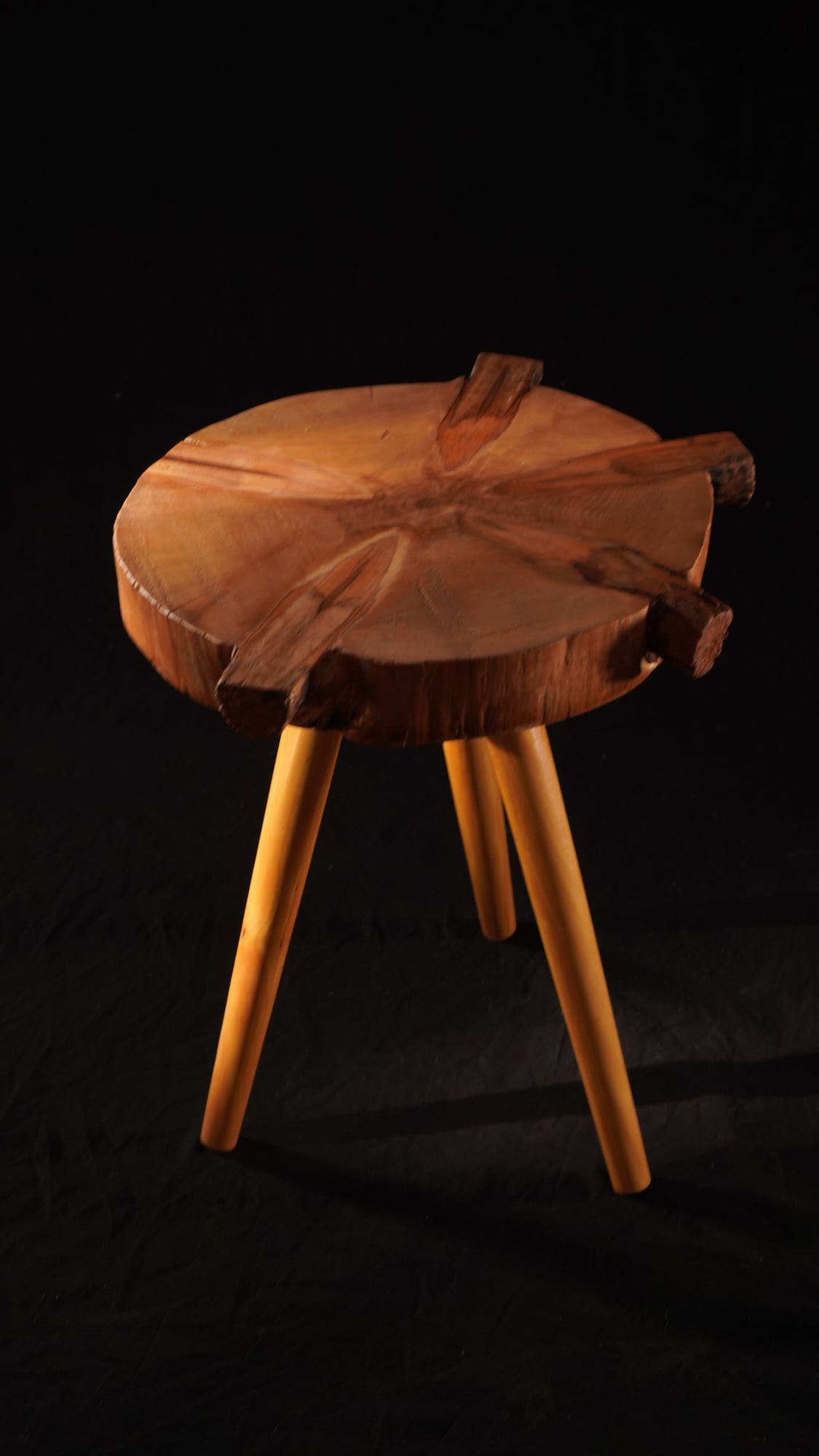 Live edge stool